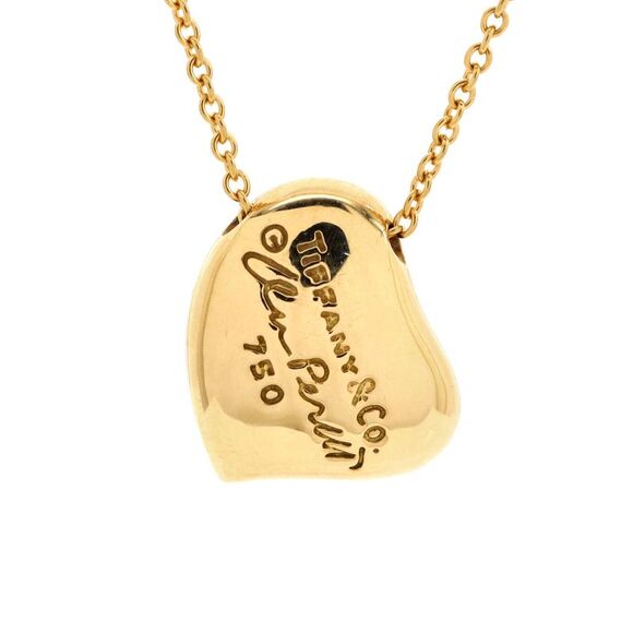 Tiffany & Co. Elsa Peretti Full Heart Necklace 18K Yellow Gold with Pave Diamond - Picture 3 of 3